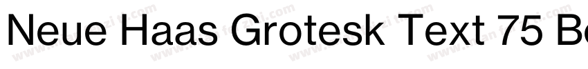 Neue Haas Grotesk Text 75 Bold字体转换